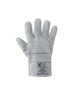 9TH Black Leather Work Gloves - Riberti Antinfortunistica