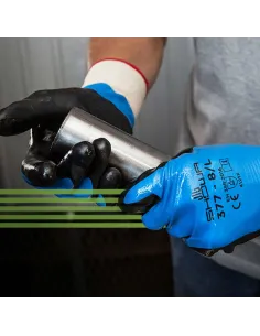 Guanti schiuma nitrile con polsino in maglia SHOWA 2