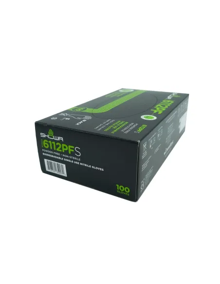 Guanti nitrile monouso Biodegradabile SHOWA