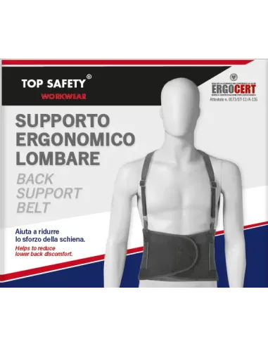 Cintura supporto lombare TOP SAFETY-Riberti Antinfortunistica