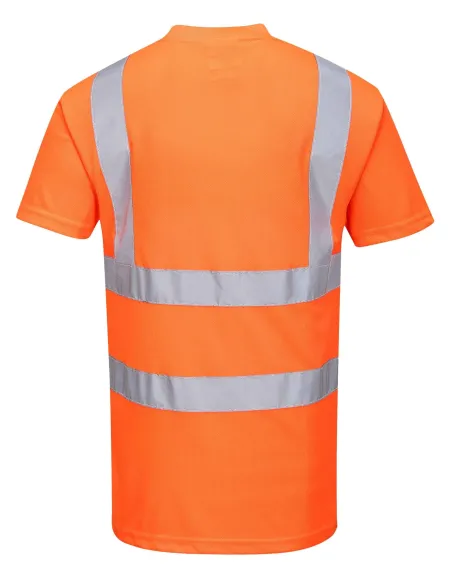 T-shirt ad alta visibilità in poliestere traspirante Portwest