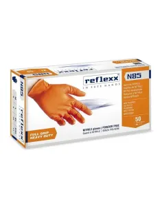 Guanti monouso nitrile full grip senza polvere Reflexx N85 2