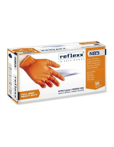 Guanti monouso nitrile full grip senza polvere Reflexx N85