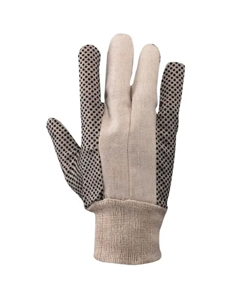 Guanti cotone puntinato 338042 NERI.Riberti Antinfortunistica