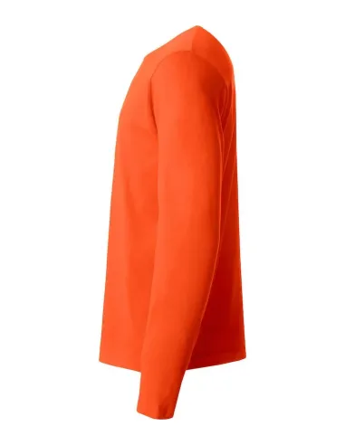 T-Shirt Girocollo Cotone Manica Lunga Clique