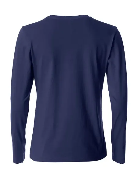 T-Shirt Girocollo Cotone Manica Lunga Clique