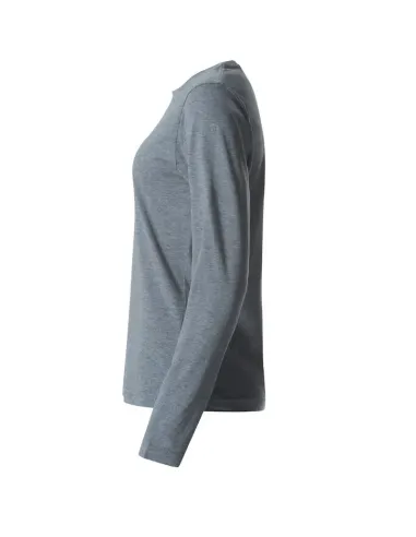 T-Shirt Girocollo Cotone Manica Lunga Clique