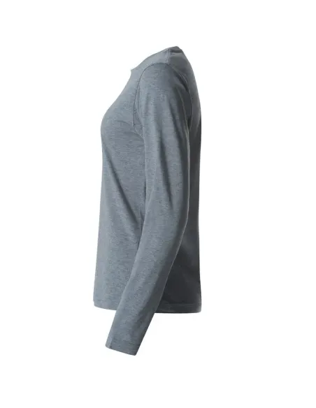 T-Shirt Girocollo Cotone Manica Lunga Clique