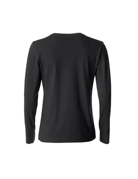 T-Shirt Girocollo Cotone Manica Lunga Clique