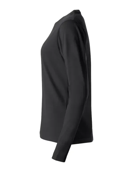 T-Shirt Girocollo Cotone Manica Lunga Clique