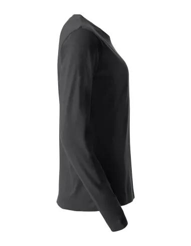 T-Shirt Girocollo Cotone Manica Lunga Clique