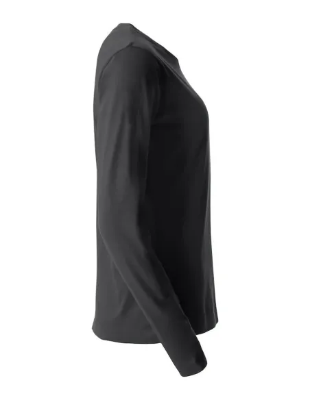 T-Shirt Girocollo Cotone Manica Lunga Clique