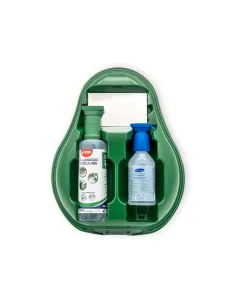 DUAL DROP Eye Wash Station with Saline Solution