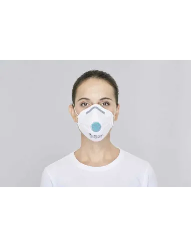 Protezione facciale mascherina valvola FFP3 BLS 10 pz