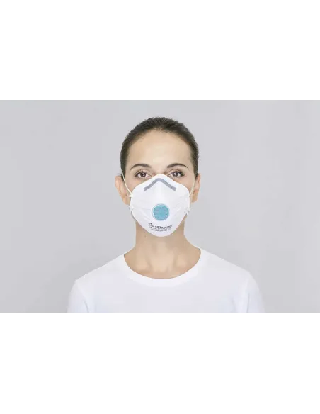 Protezione facciale mascherina valvola FFP3 BLS 10 pz