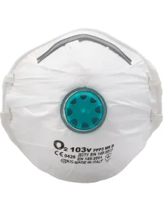 Protezione facciale mascherina valvola FFP3 BLS 10 pz