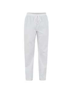Pantalone da Cuoco in Cotone Plutone Bianco Giblor's...