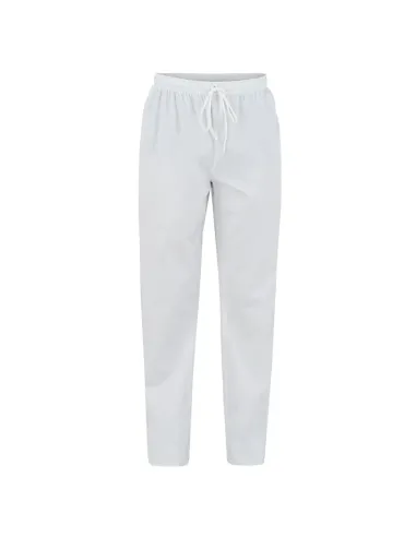 Pantalone da Chef in Cotone Plutone Bianco Giblor's - Riberti Store