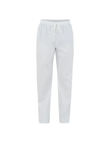 Pantalone da Chef in Cotone Plutone Bianco Giblor's - Riberti Store