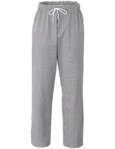 Salt and Pepper Pied de Poule Chef Trousers