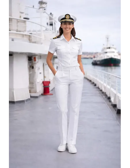 Pantaloni Bianchi Ufficiale Marina Militare da Donna | Divisa navale
