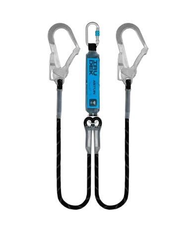 Dispositivo anticaduta doppio con assorbitore IRUDEK 363