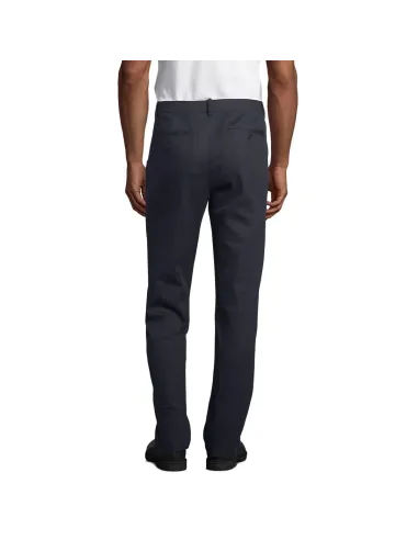 Pantalone Chino Elasticizzato in Cotone Twill