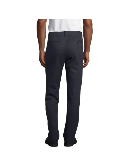 Pantalone Chino Elasticizzato in Cotone Twill