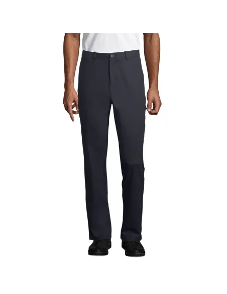 Pantalone Chino Elasticizzato in Cotone Twill