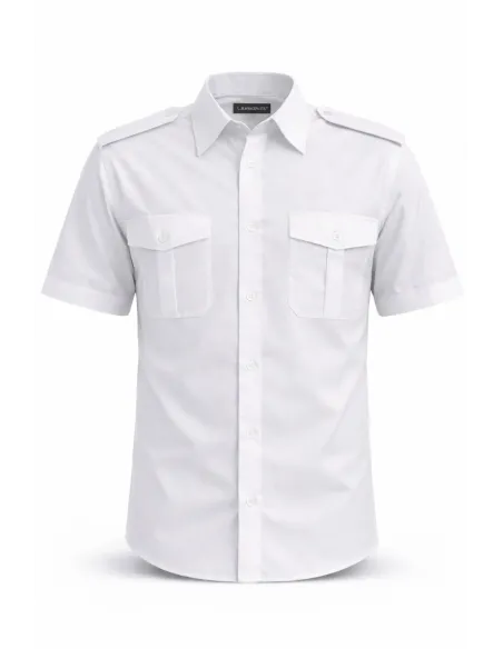 Camicia bianca per uniformi manica corta - Riberti Shop