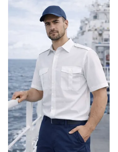 Camicia bianca per uniformi manica corta - Riberti Shop