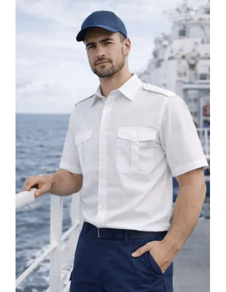 Camicia bianca per uniformi manica corta - Riberti Shop