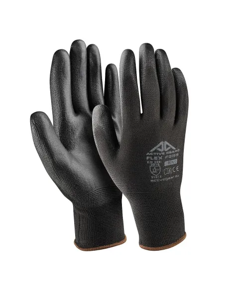 Guanti lavoro poliuretano nero ACTIVE FLEX-Riberti Antinfortunistica