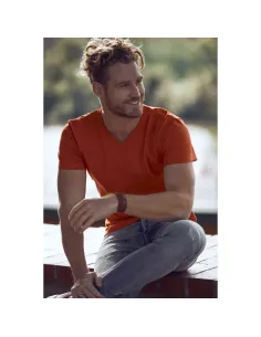 T-Shirt Unisex Clique Basic T-V Neck  | Maglietta Personalizzabile